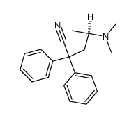 (R)-(-)-2,2-diphenyl-4-dimethylaminopentanenitrile Structure