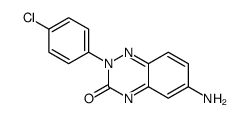 6-amino-2-(4-chlorophenyl)-1,2,4-benzotriazin-3-one结构式