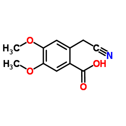 2-(Cyanomethyl)-4,5-dimethoxybenzoic acid Structure