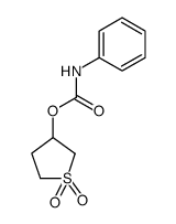 1,1-dioxo-3-thiolanyl phenylcarbamate结构式