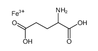glutamic acid, iron(3+) salt (1:1) Structure