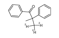 2-methyl-1,2-diphenylpropan-1-one-3,3,3-d3结构式