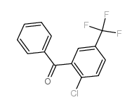 2-氯-5-(三氟甲基)苯甲酮结构式