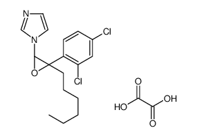 1-[(2R,3R)-3-(2,4-dichlorophenyl)-3-hexyloxiran-2-yl]imidazole,oxalic acid Structure
