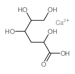 D-arabino-Hexonic acid, 3-deoxy-, calcium salt (2:1)结构式