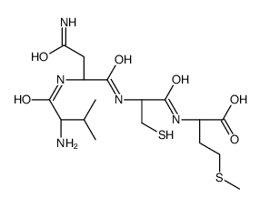 (2S)-2-[[(2R)-2-[[(2S)-4-amino-2-[[(2S)-2-amino-3-methylbutanoyl]amino]-4-oxobutanoyl]amino]-3-sulfanylpropanoyl]amino]-4-methylsulfanylbutanoic acid Structure