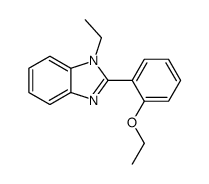 2-(2-ethoxyphenyl)-1-ethylbenzimidazole结构式