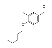 4-戊基氧基-3-甲基苯甲醛结构式