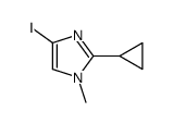 2-环丙基-4-碘-1-甲基-1H-咪唑结构式