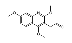 2-(2,4,7-trimethoxyquinolin-3-yl)acetaldehyde Structure