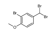 2-bromo-4-(dibromomethyl)-1-methoxybenzene Structure