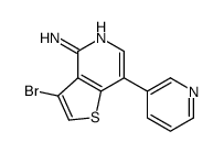 3-溴-7-(3-吡啶)-噻吩并[3,2-c]吡啶-4-胺结构式