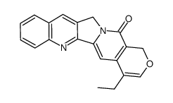 4-ethyl-1,12-dihydro-14H-pyrano[3',4':6,7indolizino[1,2-b]]quinolin-14-one结构式