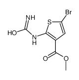 methyl 5-bromo-2-(carbamoylamino)thiophene-3-carboxylate Structure