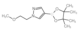 1-(2-甲氧基乙基)-4-(4,4,5,5-四甲基-1,3,2-二噁硼烷-2-基)-1H-吡唑结构式