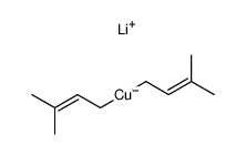 lithium bis(3-methylbut-2-en-1-yl)cuprate(I)结构式