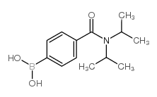 4-(二异丙基氨甲酰基)苯基硼酸结构式