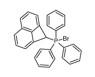 1-(triphenylphosphino)-1H-cyclobuta(de)naphthalene bromide Structure