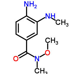 4-Amino-N-methoxy-N-methyl-3-(methylamino)benzamide结构式