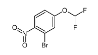 2-Bromo-4-difluoromethoxy-1-nitro-benzene结构式