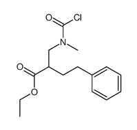 N-methyl-N-(2-ethoxycarbonyl-4-phenylbutyl)carbamoyl chloride Structure