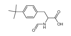4-tert-butyl-N-formyl-DL-phenylalanine结构式