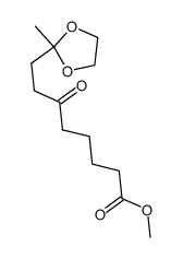 8-(2'-Methyl-1',3'-dioxolan-2'-yl)-6-oxooctansaeure-methylester结构式