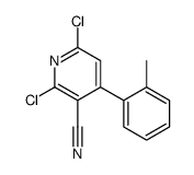 2,6-二氯-4-(邻甲苯基)烟腈结构式