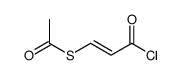 S-(3-chloro-3-oxoprop-1-enyl) ethanethioate结构式