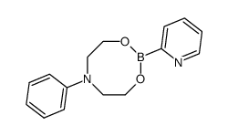 pyridine-2-boronic acid N-phenyldiethanolamine ester Structure