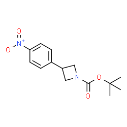 tert-Butyl 3-(4-nitrophenyl)azetidine-1-carboxylate Structure