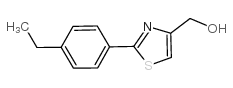 [2-(4-乙基苯基)噻唑-4-基]甲醇结构式