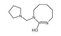 1-(pyrrolidin-1-ylmethyl)-1,3-diazocan-2-one结构式