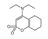 N,N-diethyl-2,2-dioxo-5,6,7,8-tetrahydro-1,2λ6-benzoxathiin-4-amine结构式