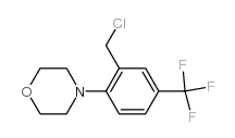 4-[2-(氯甲基)-4-(三氟甲基)苯基]吗啉结构式