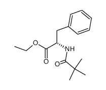 (S)-2-(2,2-Dimethyl-propionylamino)-3-phenyl-propionic acid ethyl ester结构式