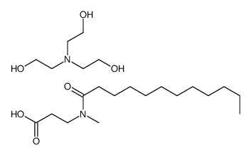2-[bis(2-hydroxyethyl)amino]ethanol,3-[dodecanoyl(methyl)amino]propanoic acid结构式
