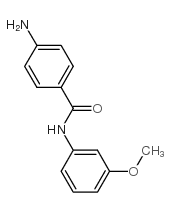 4-氨基-N-(3-甲氧基苯基)苯甲酰胺结构式