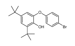 Phenol, 2-(4-bromophenoxy)-4,6-bis(1,1-dimethylethyl)结构式