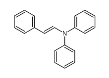 N-phenyl-N-(2-phenylethenyl)aniline结构式