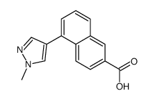 5-(1-methylpyrazol-4-yl)naphthalene-2-carboxylic acid structure