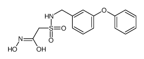 N-hydroxy-2-[(3-phenoxyphenyl)methylsulfamoyl]acetamide结构式