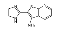 2-(4,5-dihydro-1H-imidazol-2-yl)thieno[2,3-b]pyridin-3-amine结构式