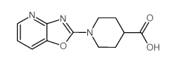 1-[1,3]Oxazolo[4,5-b]pyridin-2-ylpiperidine-4-carboxylic acid Structure