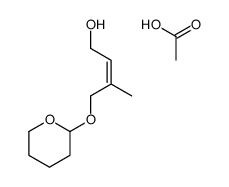 acetic acid,3-methyl-4-(oxan-2-yloxy)but-2-en-1-ol结构式