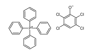tetraphenylphosphonium, salt with 2,3,5,6-tetrachlorophenol (1:1) Structure