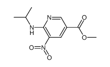 methyl 6-(isopropylamino)-5-nitronicotinate Structure