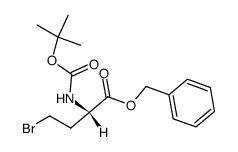 4-bromo-2-(tert-butoxycarbonylamino)-butyric acid benzyl ester结构式