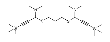 3,9-bis(dimethylamino)-1,11-bis(trimethylsilyl)-4,8-dithiaundeca-1,10-diyne结构式