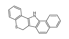 6,13-dihydro-benzo[g]thiochromeno[4,3-b]indole结构式
